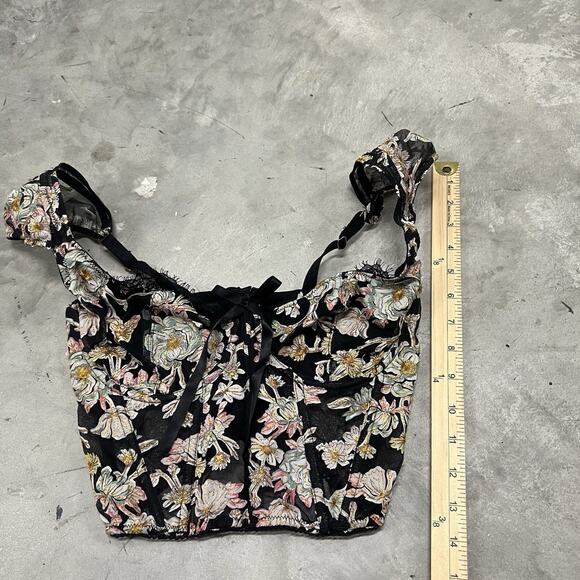 Rare Victoria's Secret Dream Angels Embroidered Unlined Bra Korset 34D Corset - Picture 2 of 8